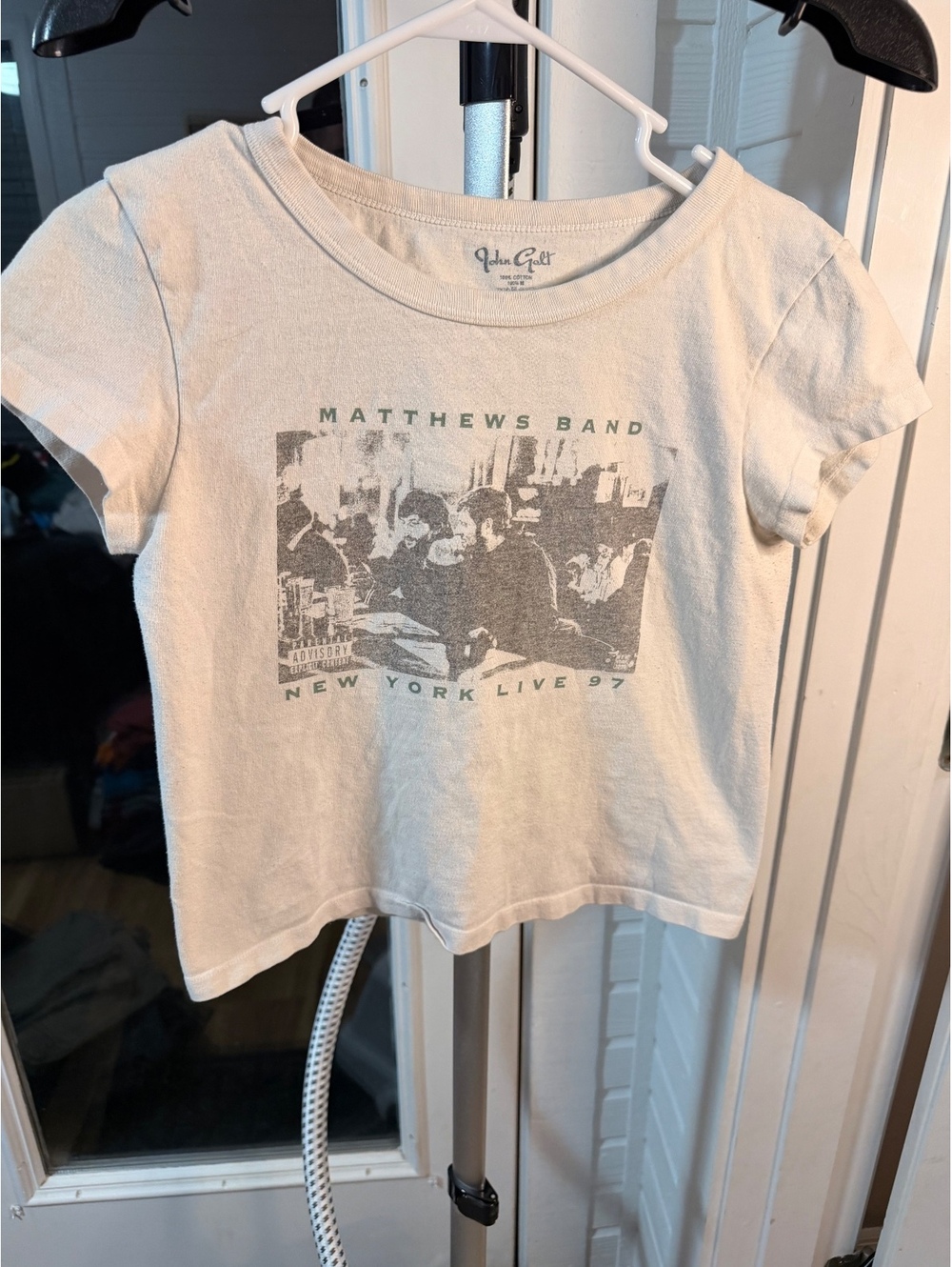 John Galt Matthew Eager White Graphic T Shirt